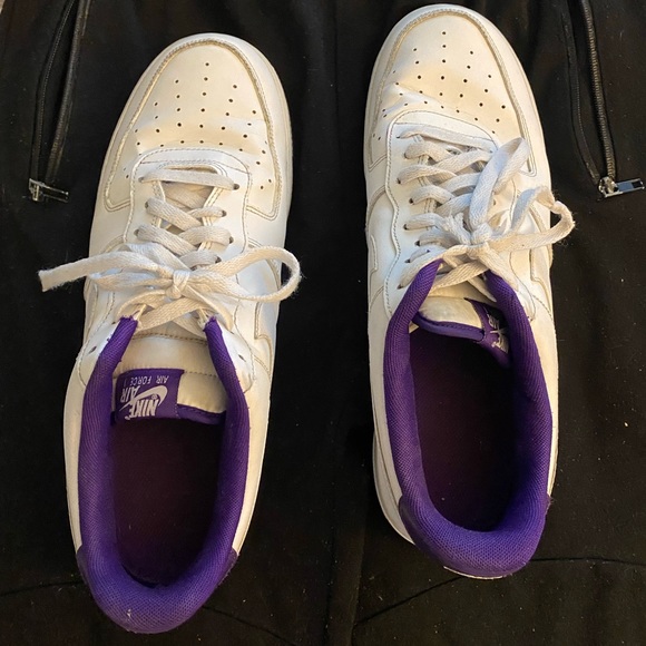 LA LAKERS AIR FORCE ONES MENS SZ 12 - Picture 5 of 8